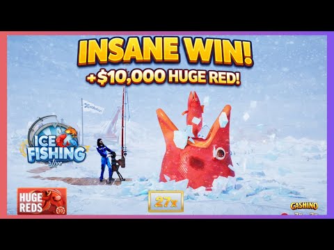 Ice Fishing HUGE RED Tricked Me With a Massive Win! 🚨🧊🎣