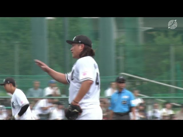 【ファーム】マリーンズ・岩下大輝 3回を被安打1無失点で抑える好投を見せる!!  2024年8月31日 千葉ロッテマリーンズ 対 東京ヤクルトスワローズ
