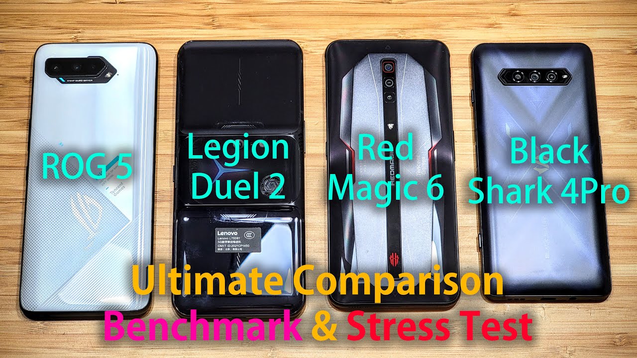 Gaming Phone Battle: Legion Duel 2, ROG 5, RedMagic 6 Pro, BlackShark 4 Pro Benchmark Stress Test