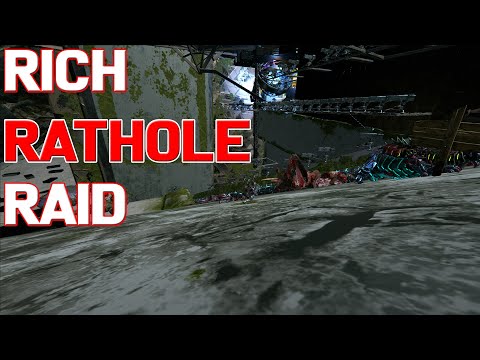 THE RICH TEK RATHOLE RAID  - ARK DUO PVP
