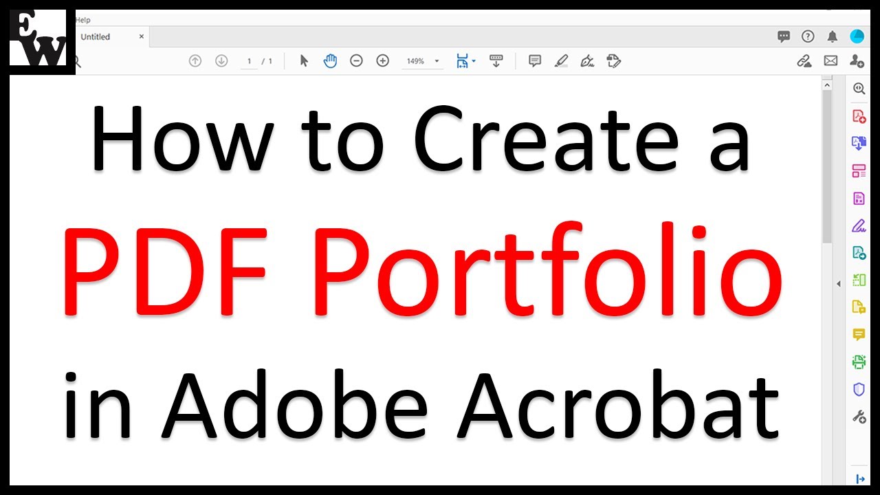 How to Create a PDF Portfolio in Adobe Acrobat (Legacy Interface)
