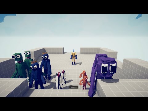 One Punch Man (Saitama) Vs the Rainbow Friends (Three Rounds)