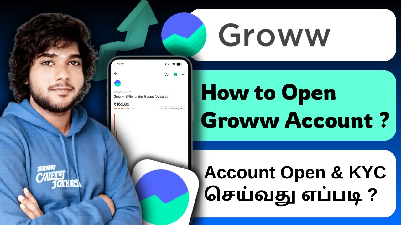 How to Open Groww Account in tamil / Groww Account Open tamil / Groww KYC / Groww Trading App tamil
