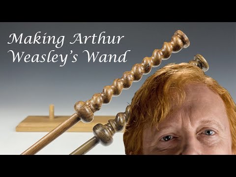 Woodturning Arthur Weasley's Wand!