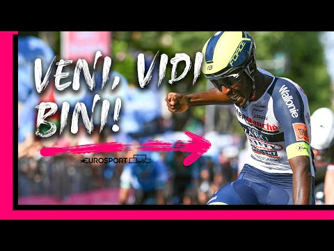 Biniam became the first Black African rider in history to win a stage at a Grand Tour! | Eurosport