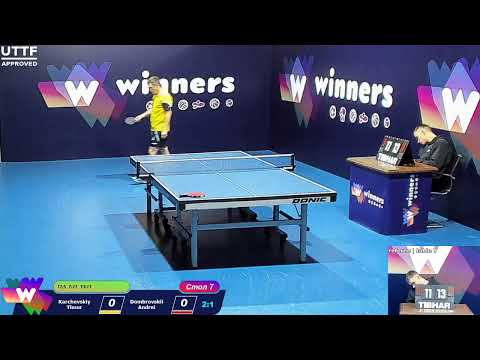 Karchevskiy Timur - Dombrovskii Andrei. WINners. CUP Table Tennis 7 10.01.2021 15:15