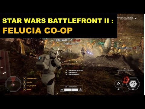 FELUCIA + CLONE COMMANDO CO-OP GAMEPLAY - Star Wars Battlefront II (2017)