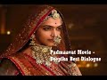 PADMAAVAT PADMAVATI MEET THE ROYAL GURU