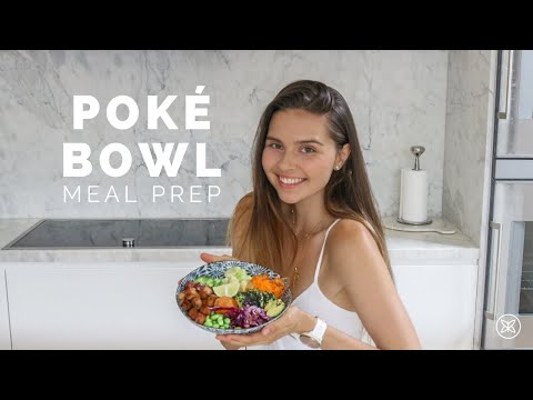 POKE BOWL MEAL PREP + RECIPE //  GF + DF // GREAT FOR WORK