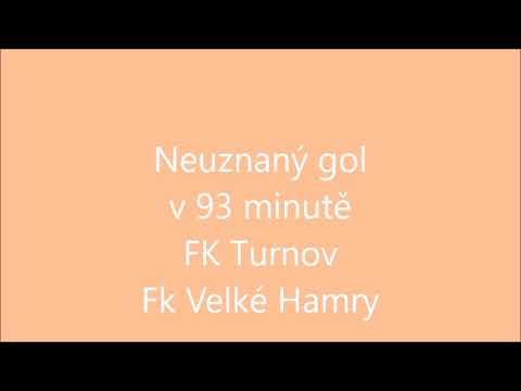 Neuznaný gol v 93 minutě Turnov VH faul na brankáře