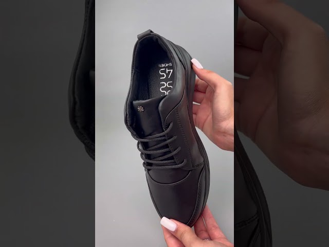 Чоботи жіночі шкіряні байка хутро 592641 Чорний Кросівки жіночі шкіряні 581671 Чорні 