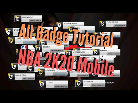 HOW TO GET ALL BADGES IN NBA 2K20 MOBILE
