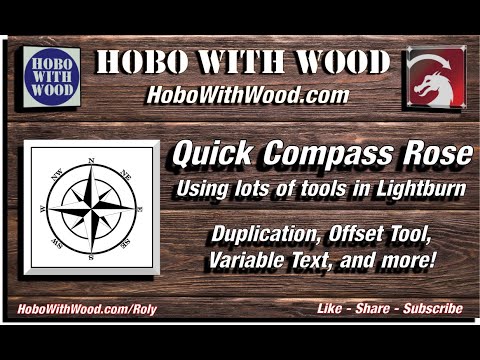 Create A Compass Rose In Lightburn