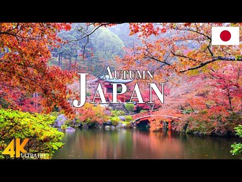 Autumn Japan 4K Ultra HD • Enchanting Autumn Japan, Scenic Relaxation Film with Calming Music.