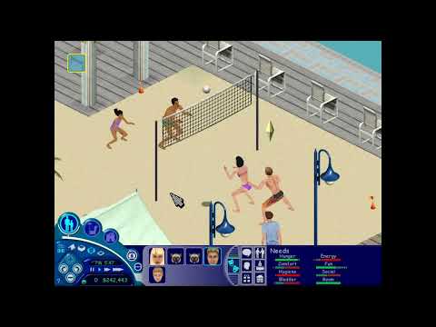 The Sims 1: Volleyball game