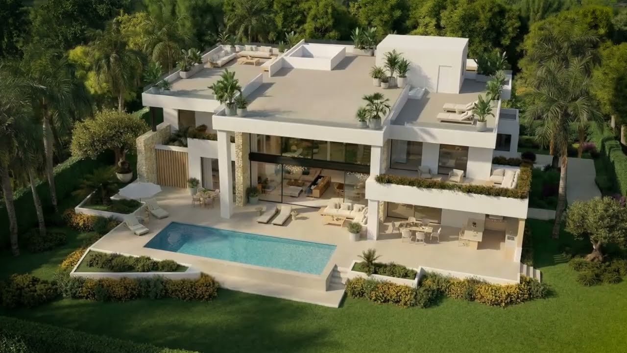 Vídeo 3D de villa ibicenca de lujo, realismo en cada detalle por Digital Architects