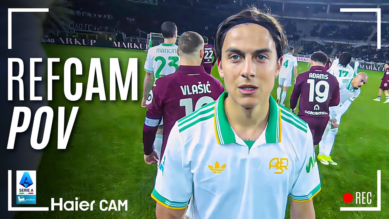 HAIER CAM | REF CAM POV: You Are The Referee in Torino-Roma | Serie A 2025/26
