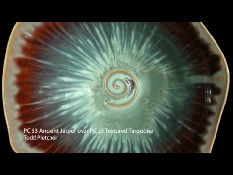 Layering AMACO dipping glazes