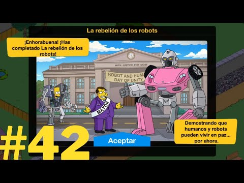TERMINAMOS EL EVENTO DE LA REBELION DE LOS ROBOTS! | Los Simpson: Springfield | Parte 42