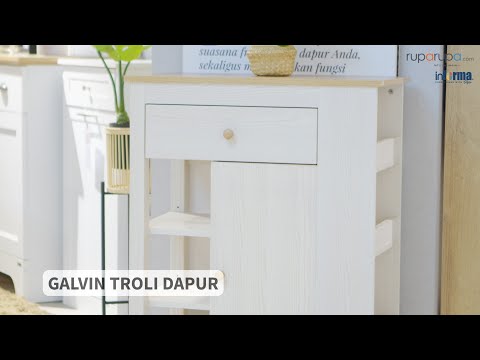 Gambar Informa Galvin Rak Troli Dapur - Putih