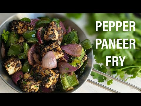 Paneer Fry Recipe | Paneer Pepper Fry in English | Pepper Paneer Dry | Dry Paneer | #paneerrecipes