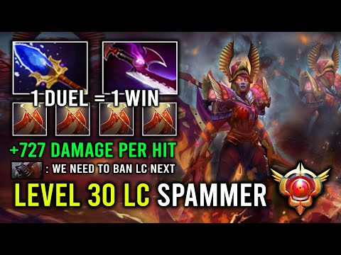 How to Offlane LC Like a Level 30 Spammer 1 Duel 1 Win +727 Damage Per Hit Dota 2