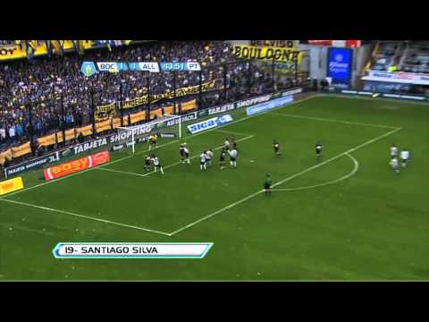 Gol Silva. Boca 2 All Boys 1. Torneo Inicial 2012. Fecha 3