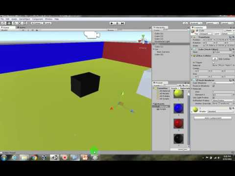 Unity 3D small car game add Collision Detection  in c# part 3