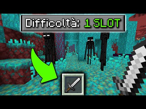 Minecraft, ma HO SOLO 1 SLOT...