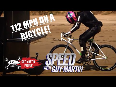 Guy Martin's Record Breaking 112MPH Bicycle ride! | Guy Martin Proper