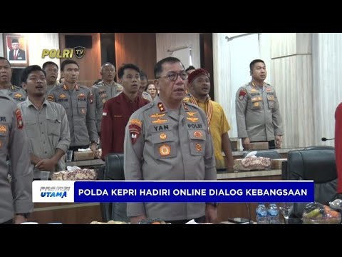 POLDA KEPRI HADIRI ONLINE DIALOG KEBANGSAAN