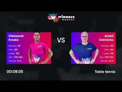 WINners League 31.01.2022 Krasko O. - Ostrianko A. 21:30