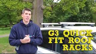 Video for: Complete G3 Steel Roof Bar System for cars with integrated solid rails