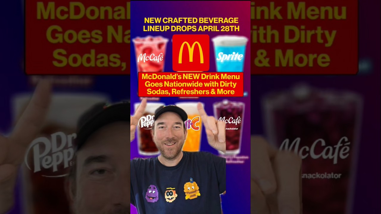 New Drink MENU Coming to McDonald's?! 🥤🔥 #mcdonalds #fastfood