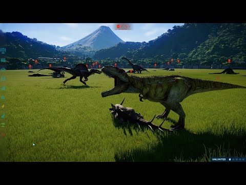 Christmas Battle Royale All 56 Dinosaurs! Jurassic World Evolution (1080p 60FPS)