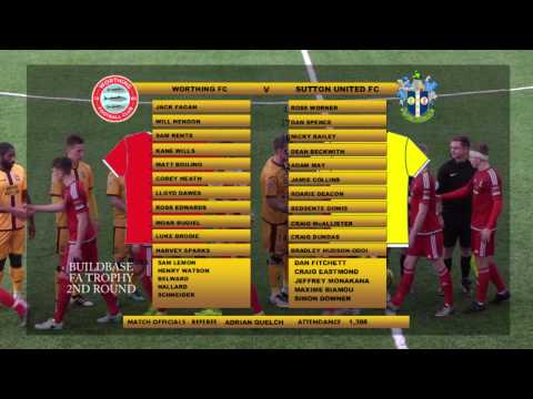 SUFCtv: Match Highlights : Worthing v Sutton United FA trophy 14/1/17