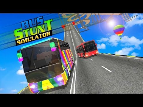 Real Fun Mega Ramp Bus Stunt Game 2019 Android GamePlay HD - Amazing Offline Bus Games To Play