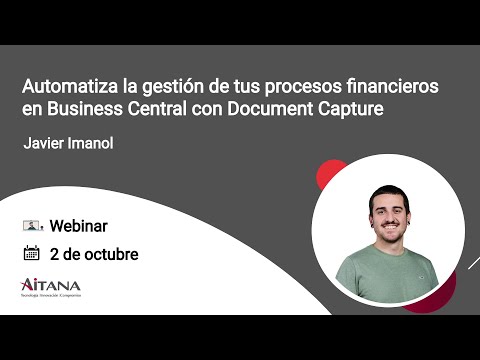 Automatiza la gesti�n de tus procesos financieros en Business Central con Document Capture