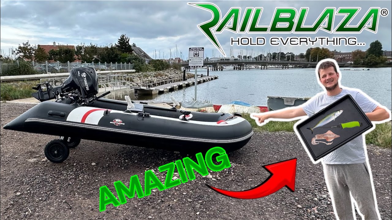 Man explains how to add the Railblaza Bait table to a Hydrus inflatable boat