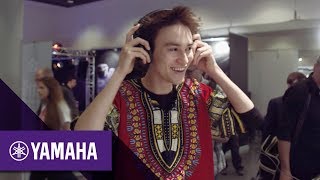 Jacob Collier Explores the Yamaha Booth | Musikmesse 2018 | Yamaha Music