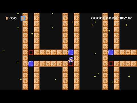 本当にあのジグザグの動きをするあみだくじを作ってみただけのコース by ねぎちん - Super Mario Maker 2 - No Commentary 1bv