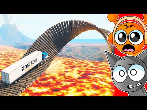 Cars vs IMPOSSIBLE Loop Bridge