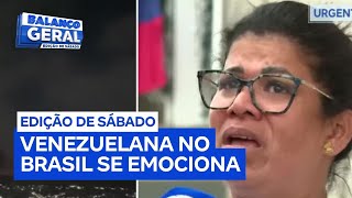 Venezuelana que mora em SP se emociona e diz: 'Sonho em voltar quando for seguro'