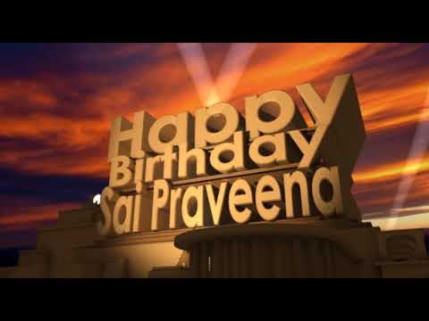 Happy Birthday Sai Praveena