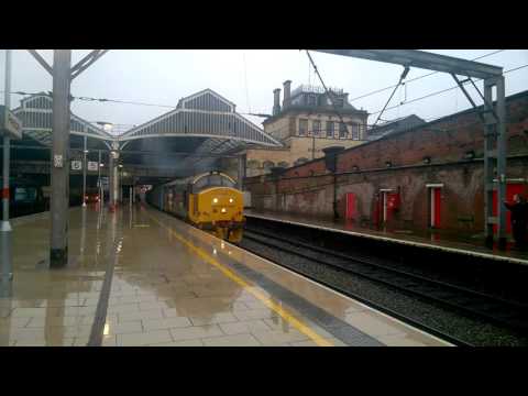 (HD) DRS 37401 leaving Preston working 2C47 10:04 to Barrow in Furness 3/12/2015