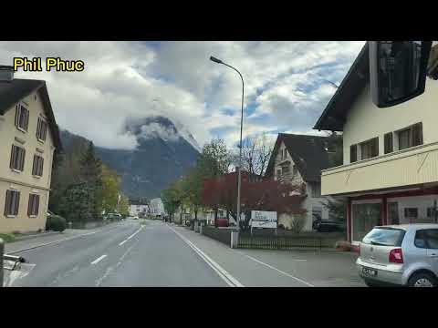 Part 4 - Views from Vaduz - Balzers Liechtenstein on the Bus 11 - 05/11/2022