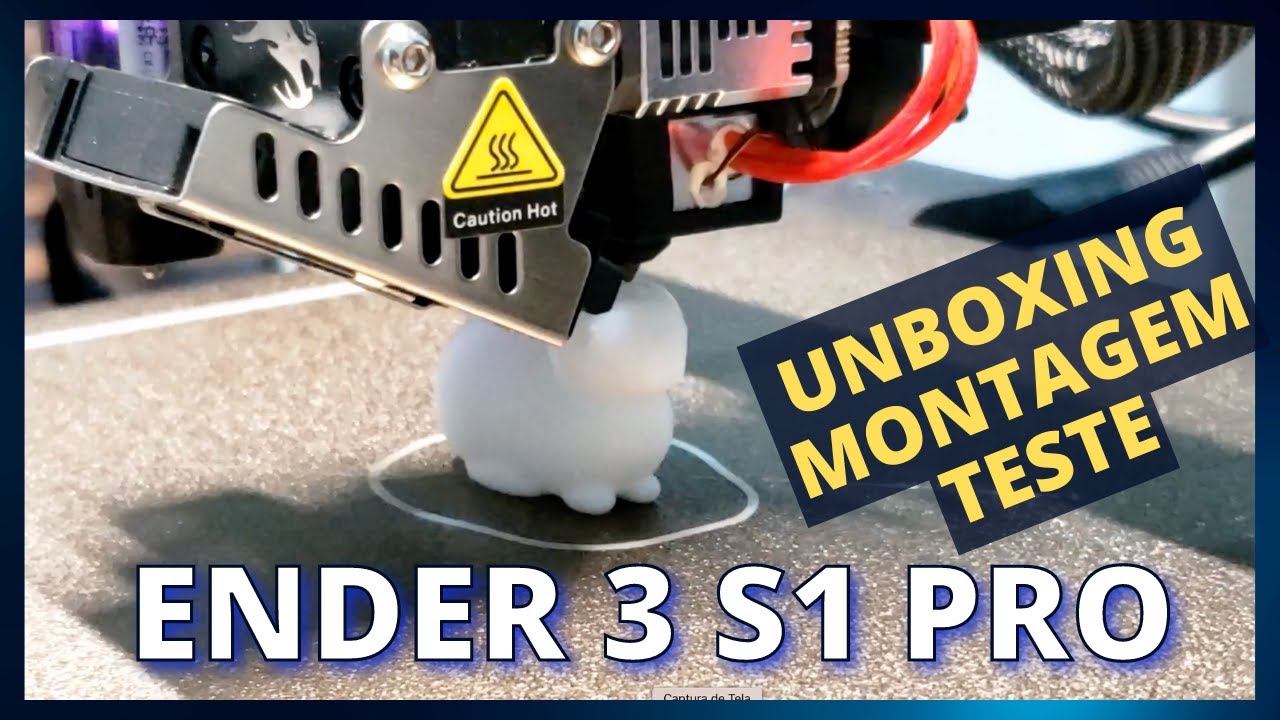Impressora 3D Ender 3 S1 PRO | Unboxing, Montagem e Teste de Impressão