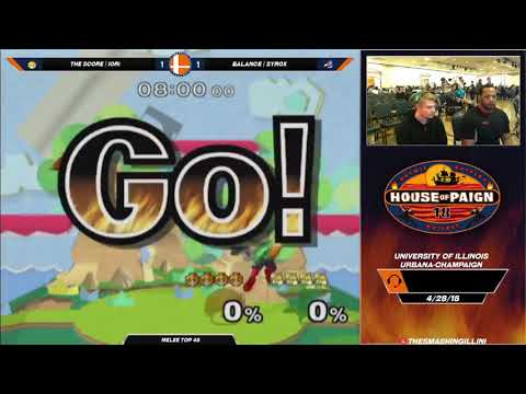 [House of Paign 18] Balance | Syrox (Falco, Fox) vs. The Score | Iori (Peach) SSBM Singles Top 48