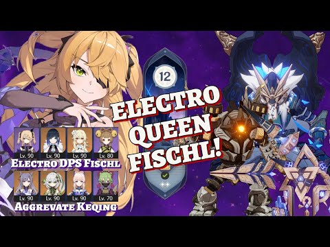 ELECTRO SUPREMACY! C6 Electro DPS Fischl & C1 Aggravate Keqing - 3.4 Spiral Abyss Floor 12