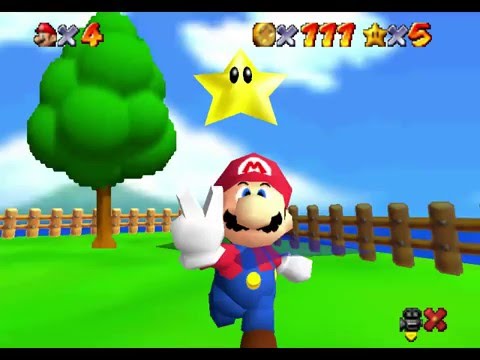 Super Mario 64 Star Road: Bob-Omb Islands - Find the 8 Red Coins + 100 Coin Star